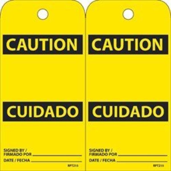 Nmc TAGS, CAUTION, BLANK,  RPT215G